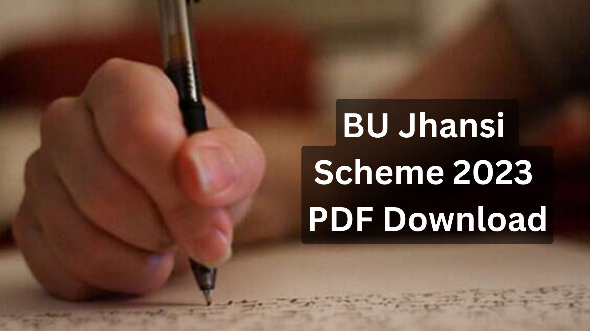 BU Jhansi Scheme 2023 PDF Download