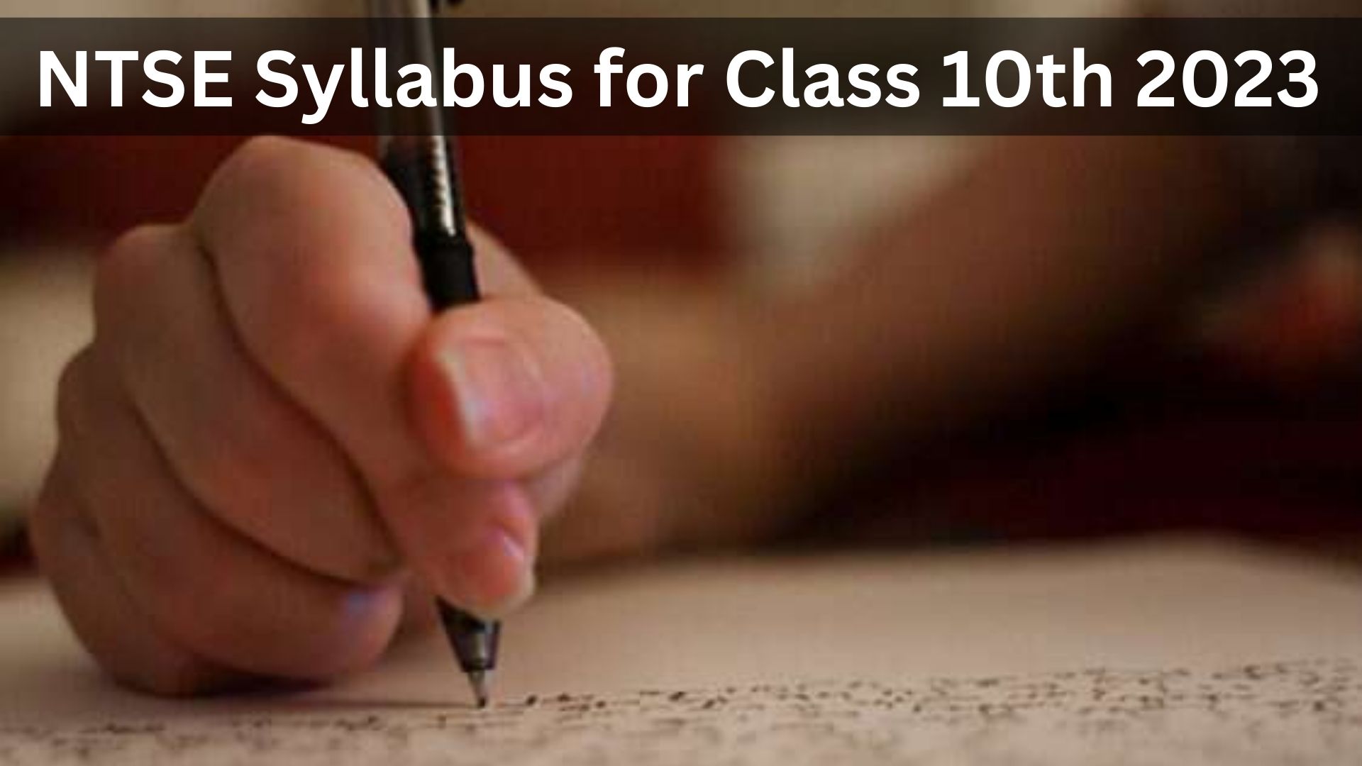 NTSE Syllabus for Class 10th 