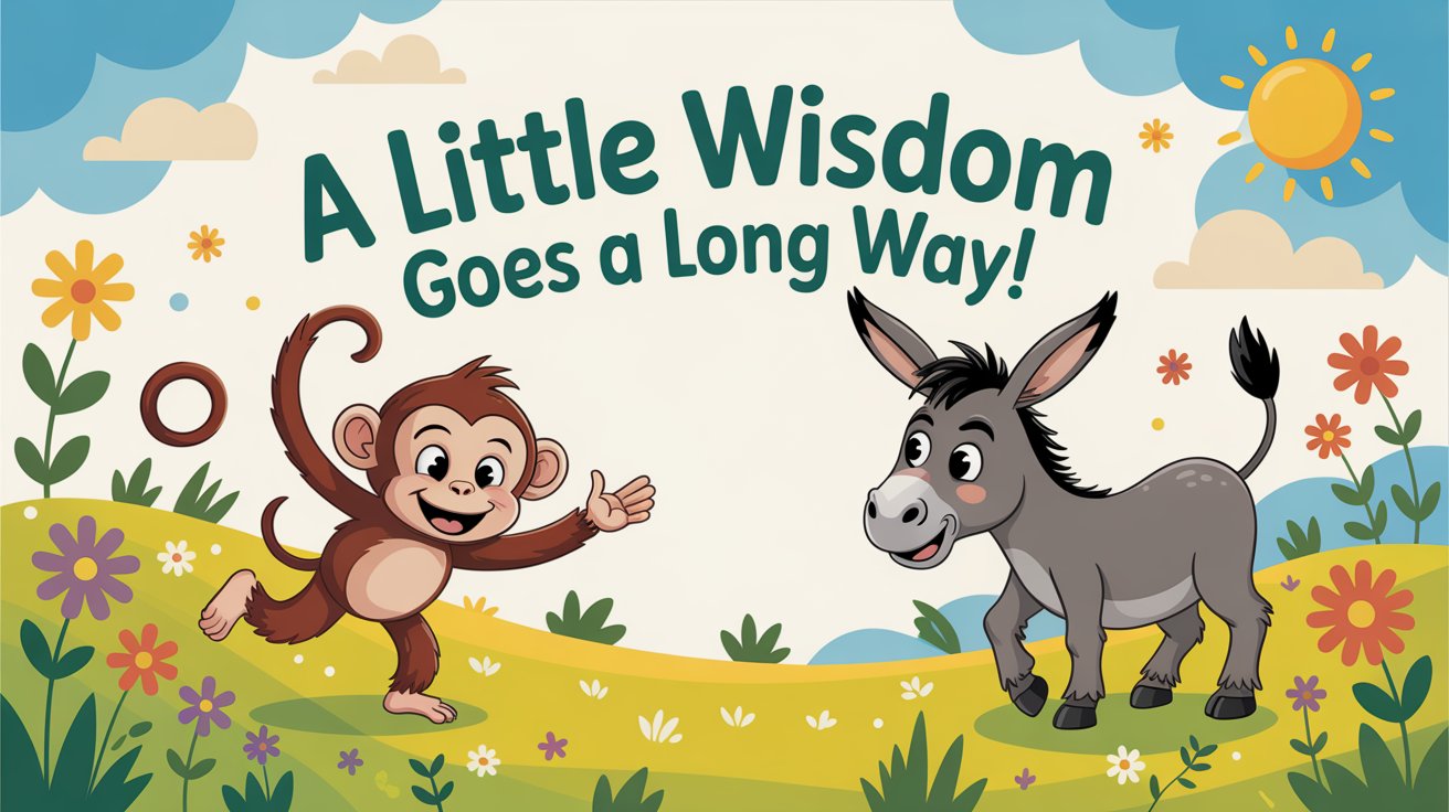 The Monkey and The Donkey moral story